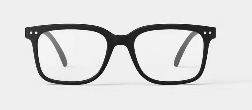 Lesebrille modell L mit schwarzem gestell