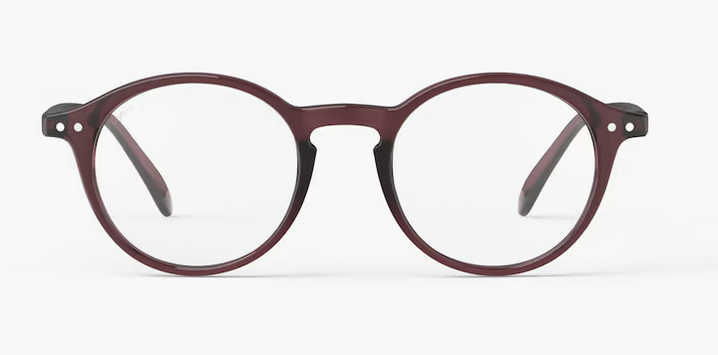 Lesebrille mit weinrotem Gestell