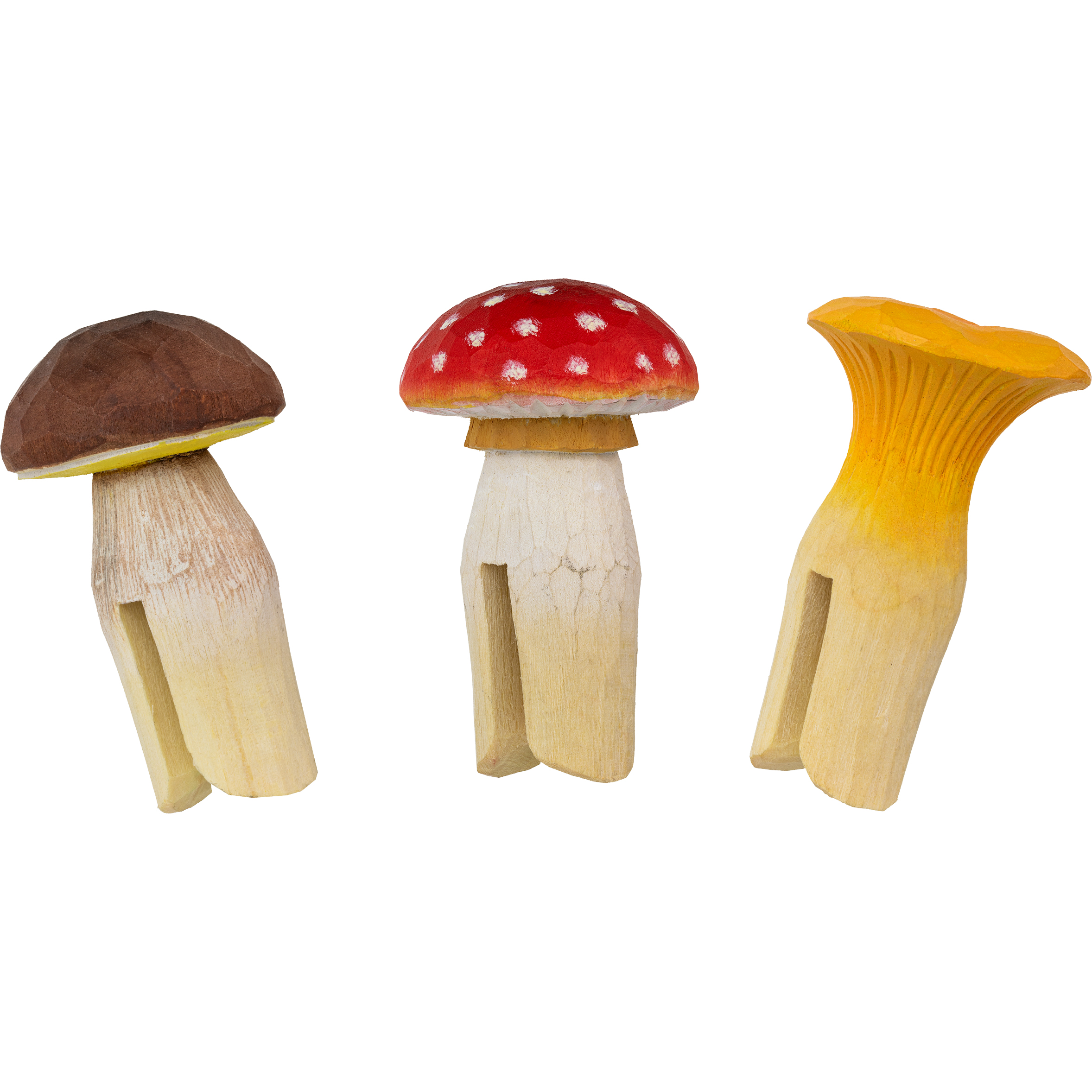 Holzdekoration Pilze