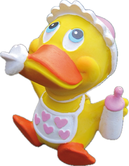 Quitscheente baby mädchen