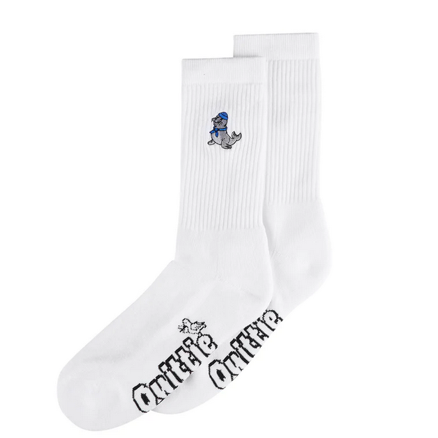 Robbe Socken weiße socken mit robbenmotiv