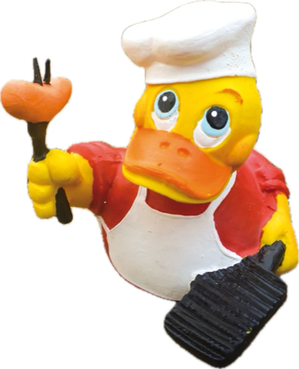 Grill den Hen. Quitscheente als Grillmeister