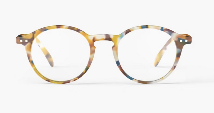 Lesebrille Modell D Gestell braun blau beige