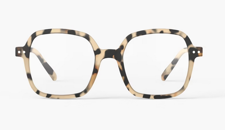 Lesebrille mit baige schwarzem rahmen