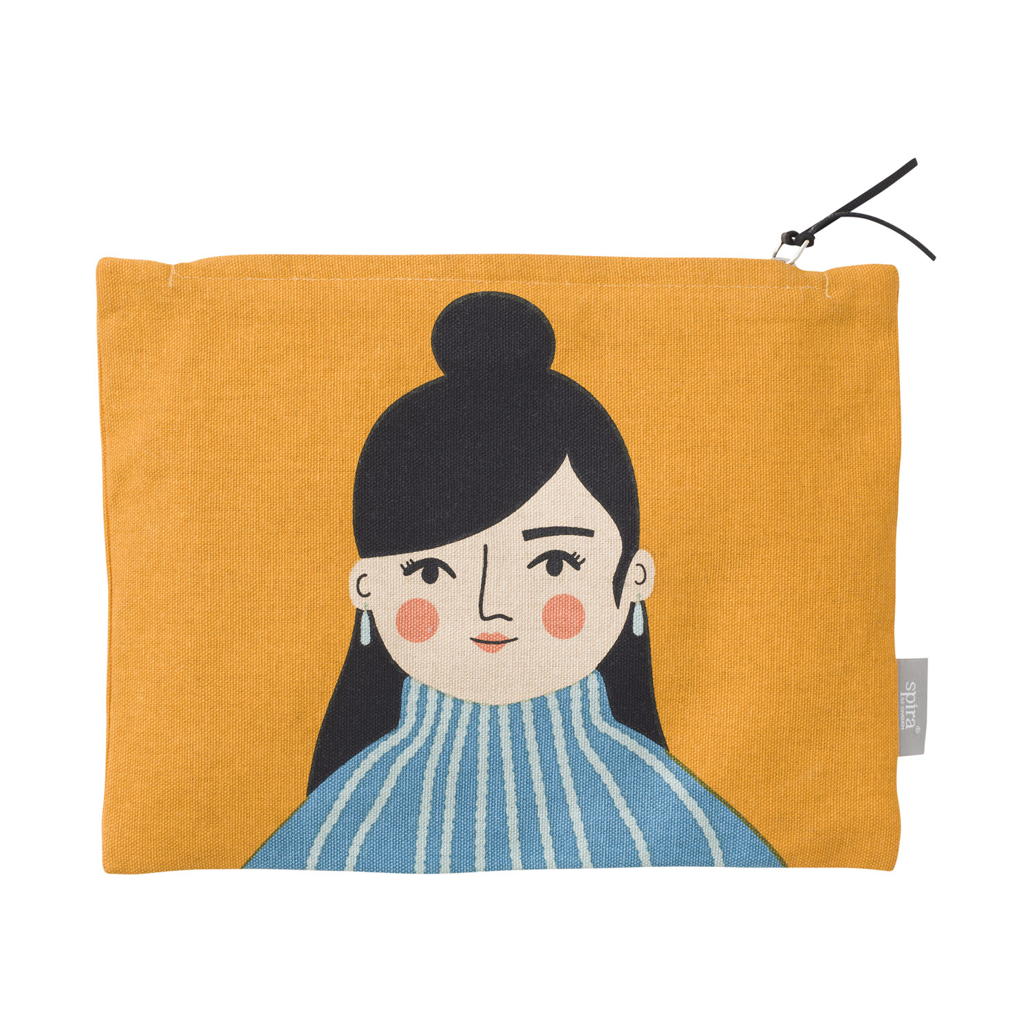 JASMINE toiletry bag hellorange JASMINE toiletry bag mit damenmotiv