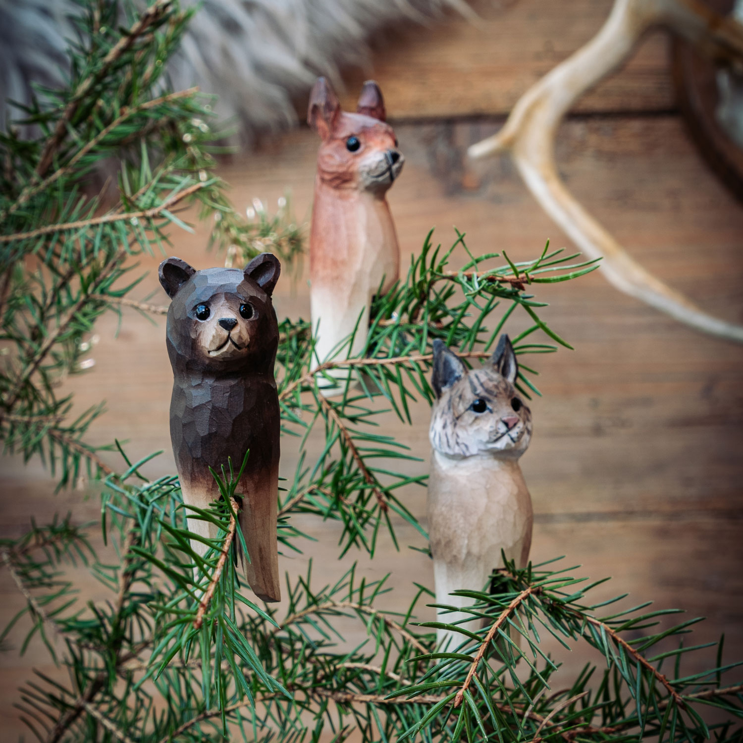 Holzdekoration Wildnis