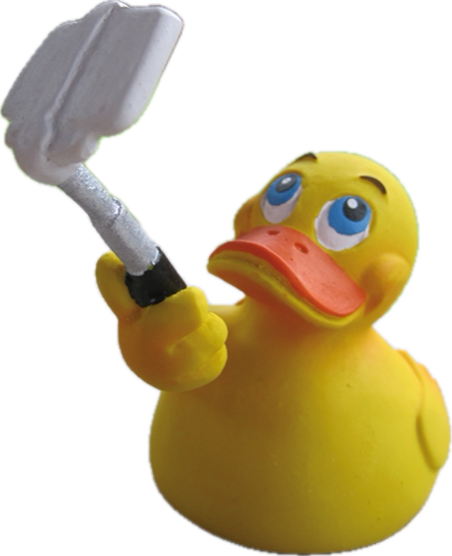 Seht ich bin in Hamburg Quitscheente mit selfiestick