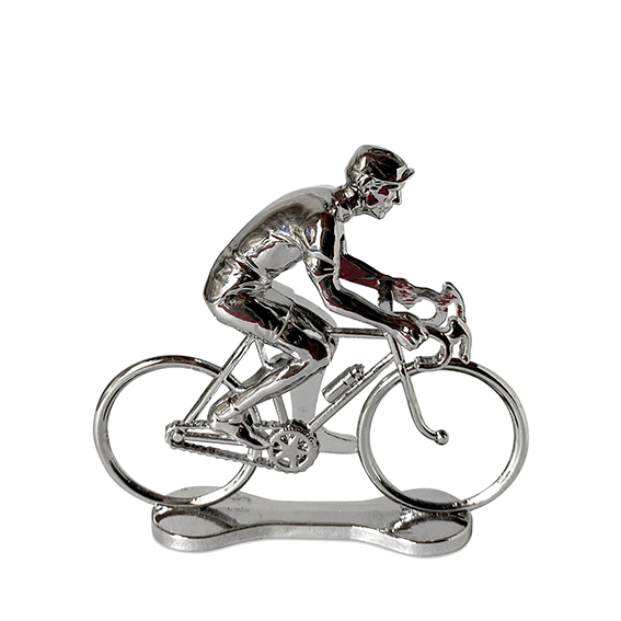 Fahrradfahrer silber