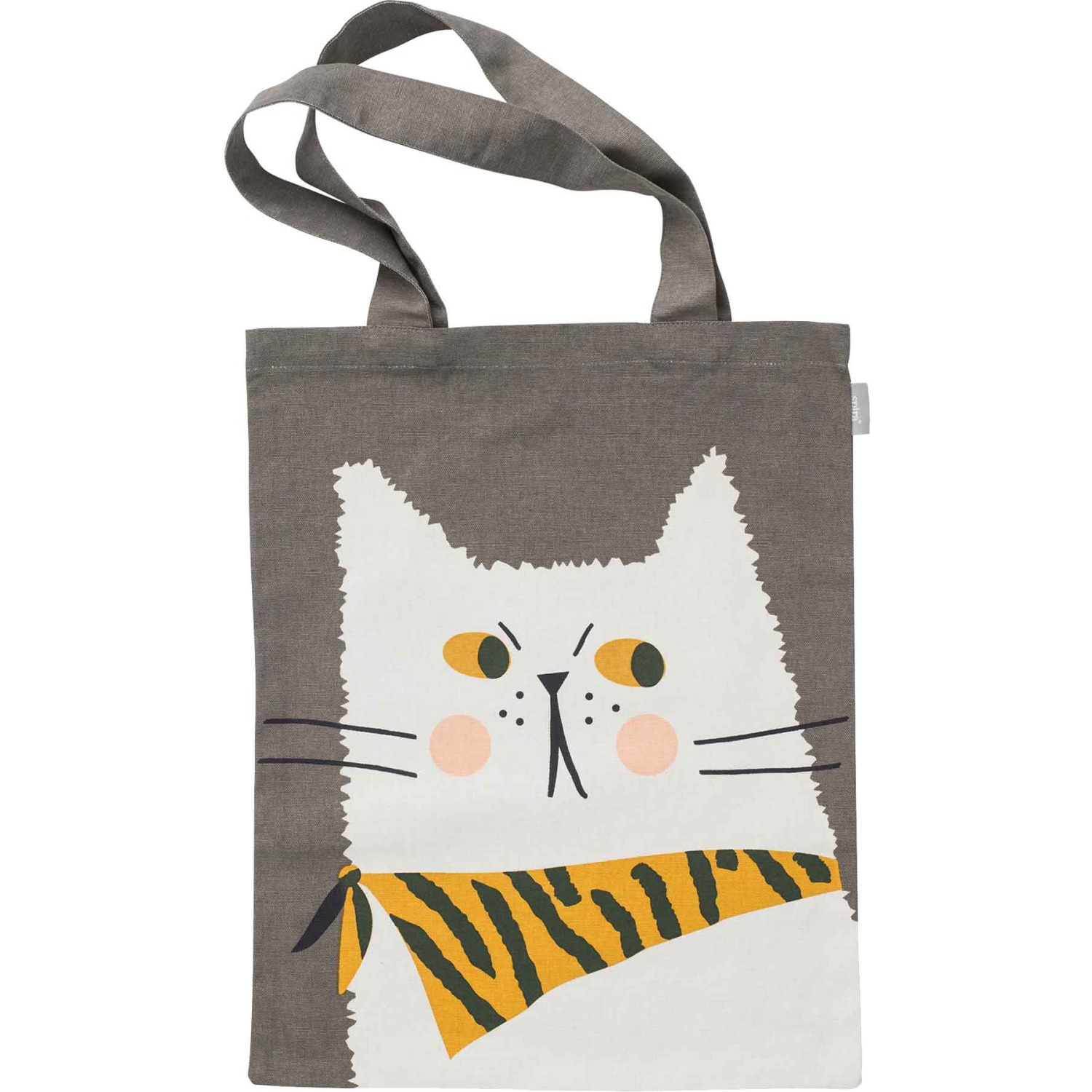 Katze Måns grauer beutel mit katzenmotiv