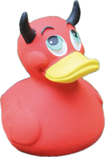 Diablo Quitscheente als Teufel